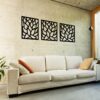 34214 Lotus Wall Art Charcoal lifestyle