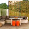 18797 Steel Garden Screen Bungalow