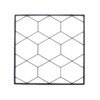 18661_Jack 600 x 600mm Honeycomb Square Tube Wall Art