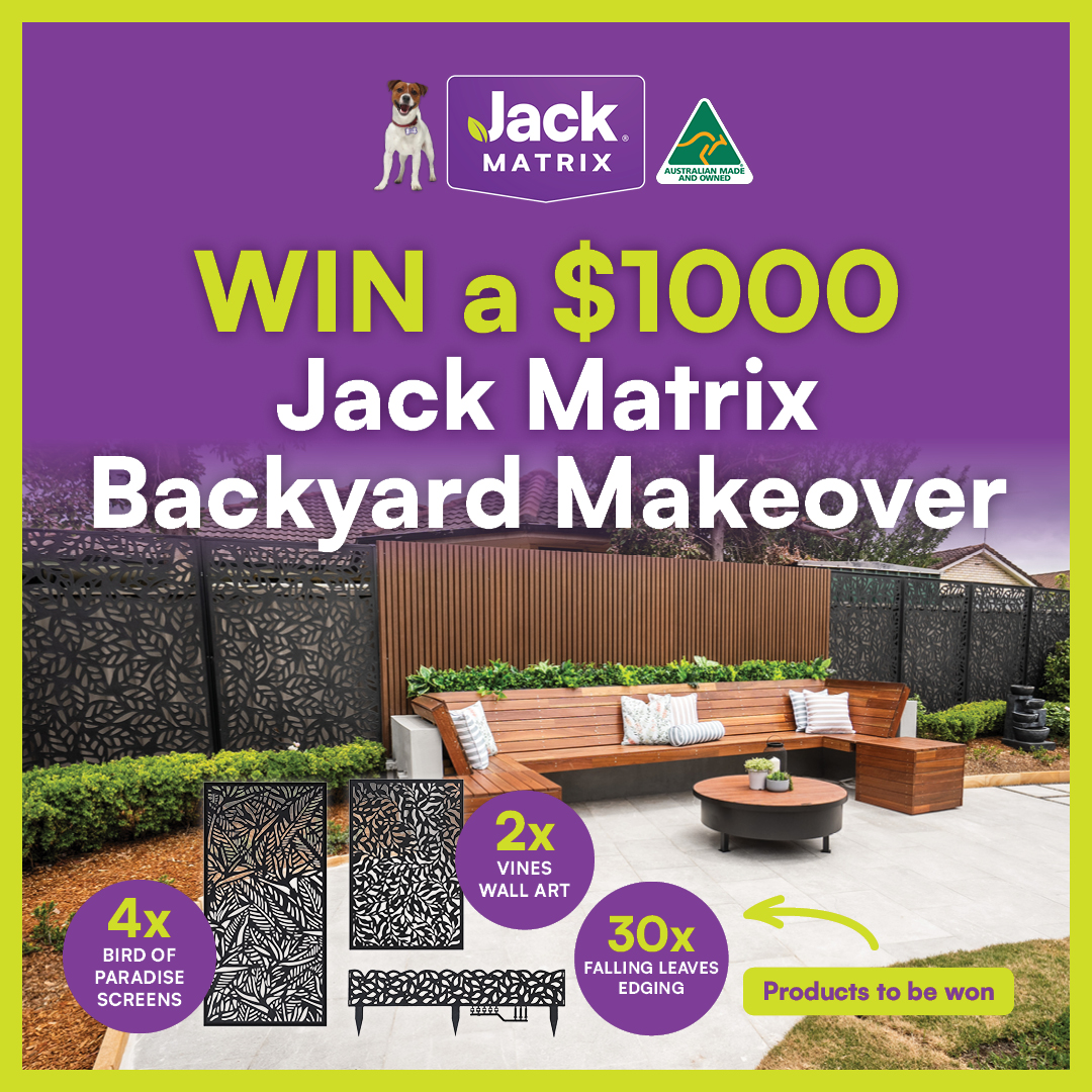 WIN a $1k Jack Matrix Backyard Makeover