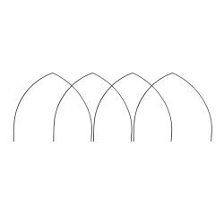 Black Gothic Garden Hoop Edging